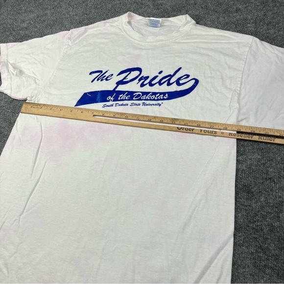 Vintage 90s South Dakota State University Medium T-shirt Port Company Y2K white - Picture 7 of 9